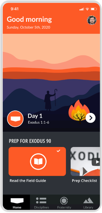 exodus 90 phone app