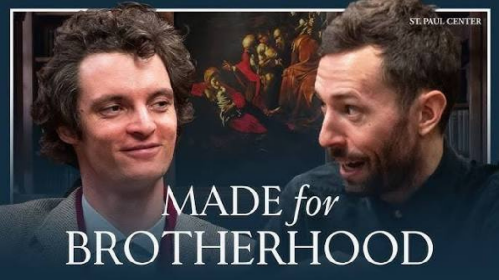 Dr. Shane Owens interviews Jamie Baxter, founder of Exodus 90, at the St. Paul Center for Biblical Theology for 'A Message to Catholic Men in 2026